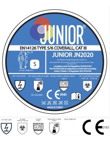 Tuta protettiva Coverall cat. III 50 pezzi